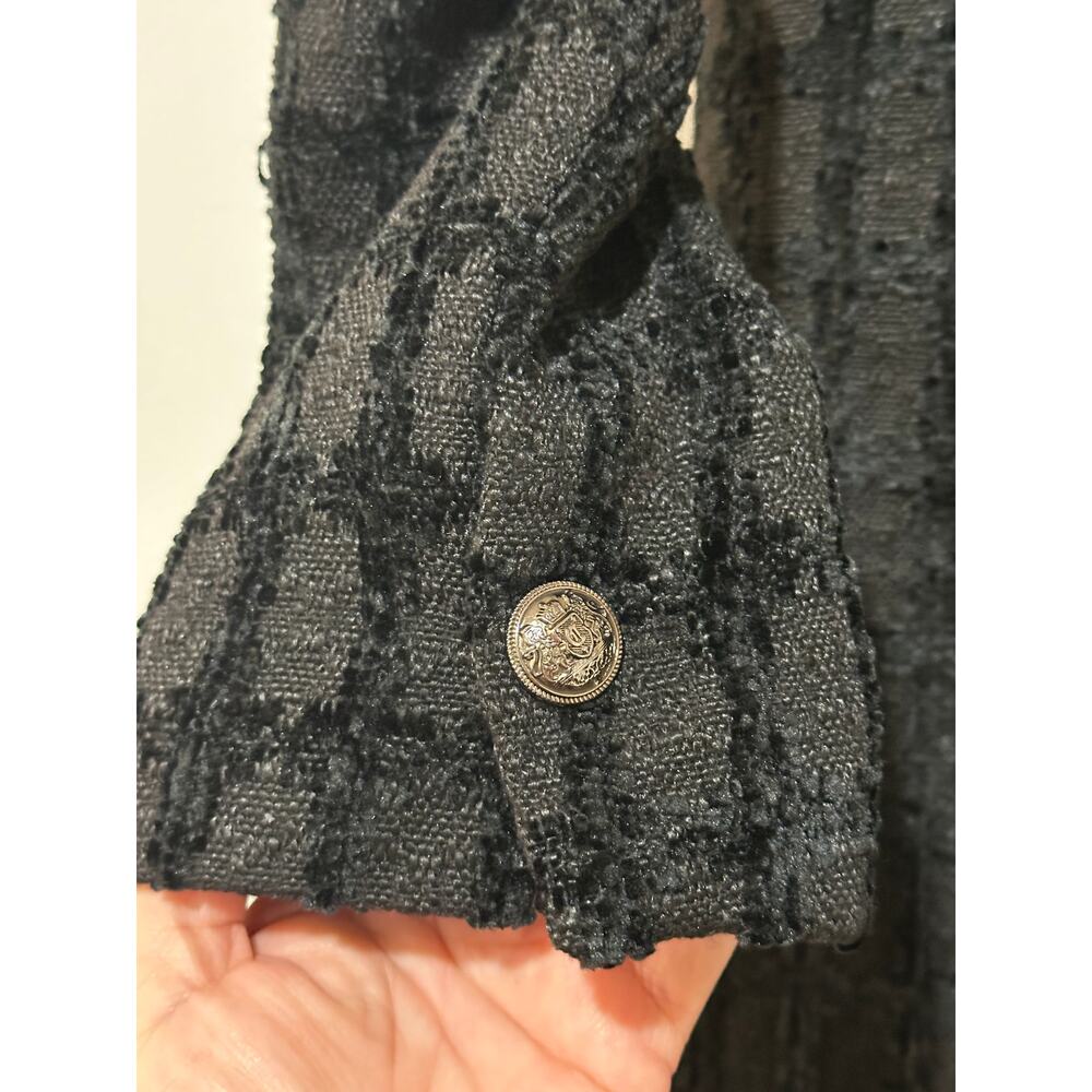 En Saison Melbrooke Tweed Single-Breasted Blazer Black Sz Large Runs Small NWT - Picture 9 of 16